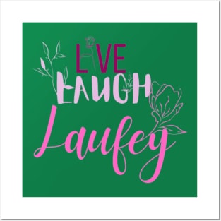Live Laugh Laufey Pink Posters and Art
